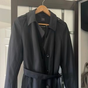 Womens black trench coat